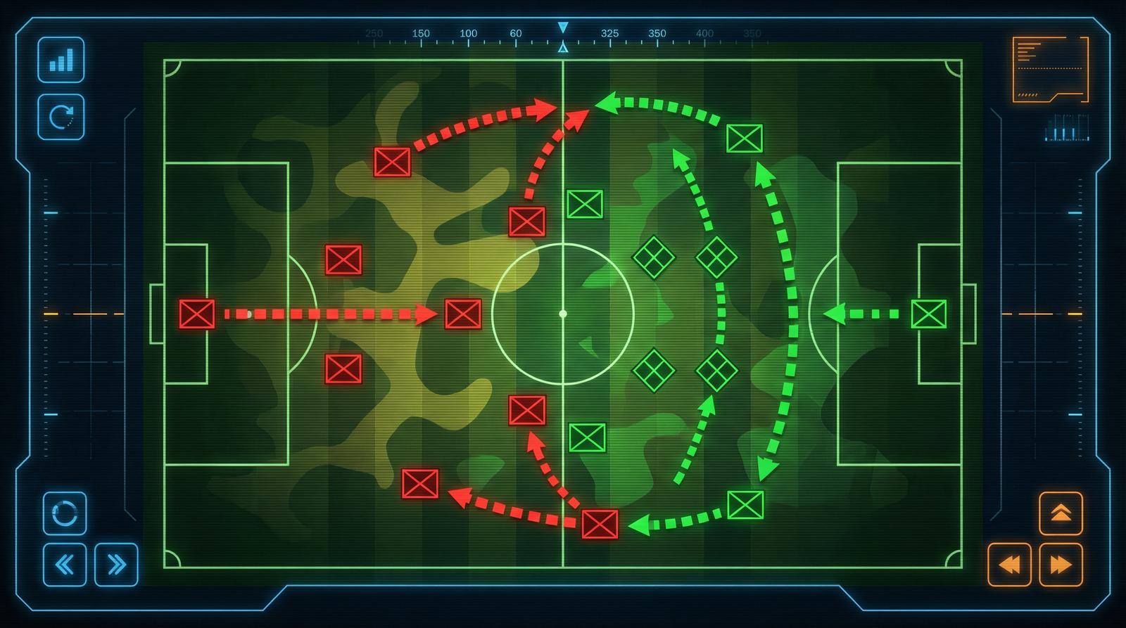 英超战术分析面板 - AOA体育 阵型部署可视化